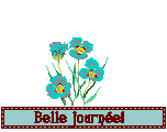 Gif animé bonne journée fleurs